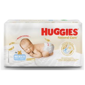 Panal Huggies Natural Care Recien Nacido Talla Rn/0 X 40 Und