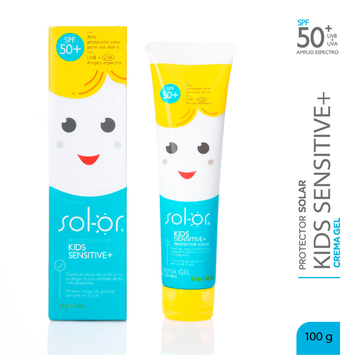 Protector Solar Sol-or Infantil Spf 50+ X 100 Gr