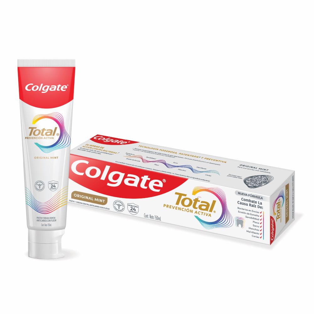 Crema Dental Colgate Total Prevencion Activa Original Mint X 150 Ml