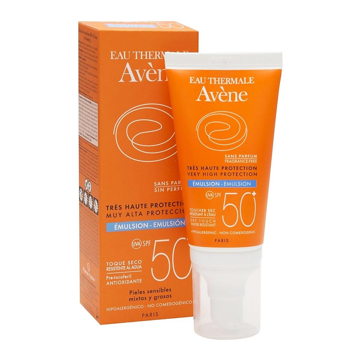 Protector Solar Avene Emulsion Spf 50+ X 50 Ml