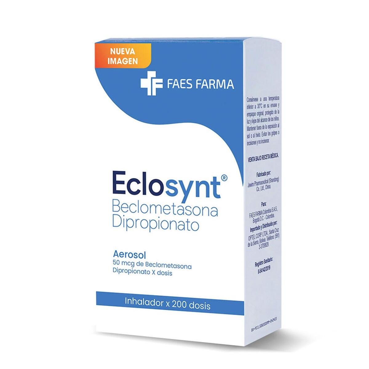 Eclosynt 50 Mcg Beclometasona Aerosol Bucal X 200 Dosis