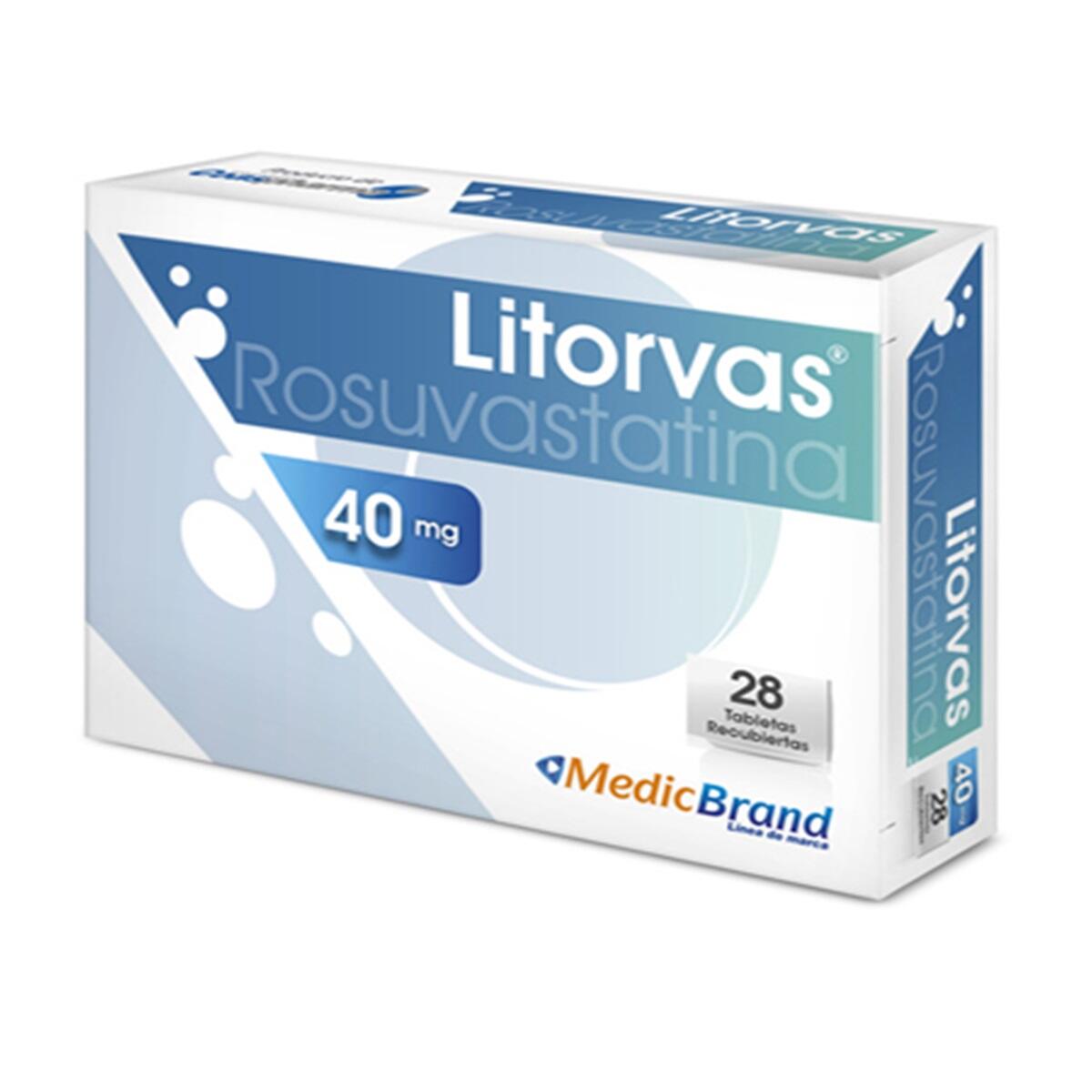 Litorvas Rosuvastatina 40 Mg X 28 Tabl