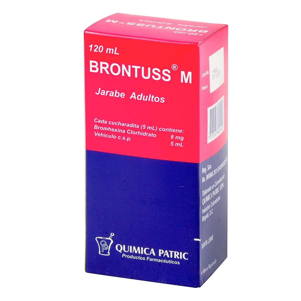 Brontuss M Bromhexina 8 Mg Jarabe Adultos X 120 Ml