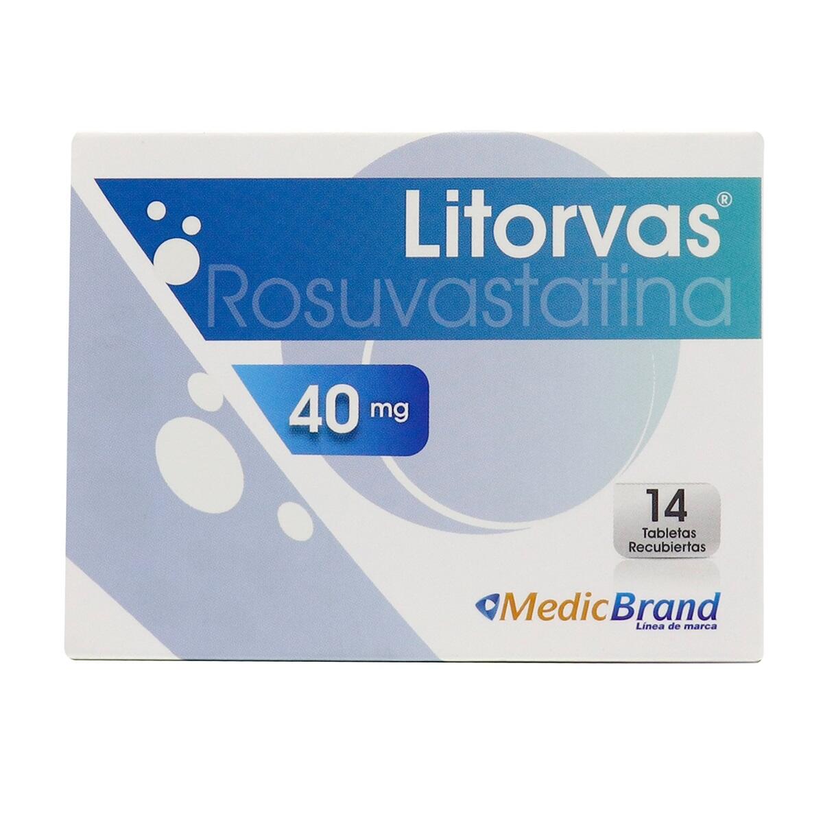 Litorvas Rosuvastatina 40 Mg X 14 Tabl
