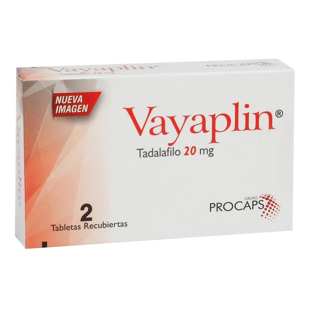Vayaplin Tadalafilo 20 Mg X 2 Tabl
