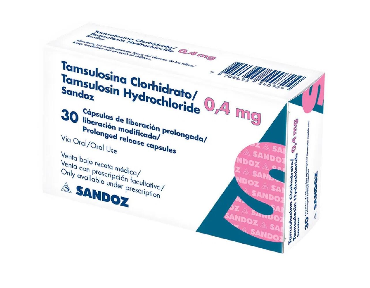 Tamsulosina 0.4 Mg Caja X 30 Capsulas