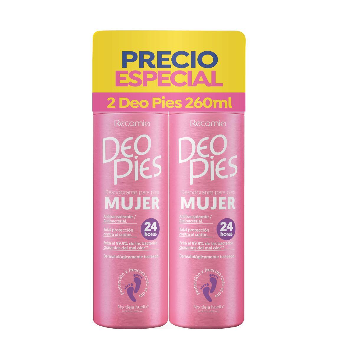 Deo Pies Spray Mujer X 260 Ml X 2 Und Precio Especial