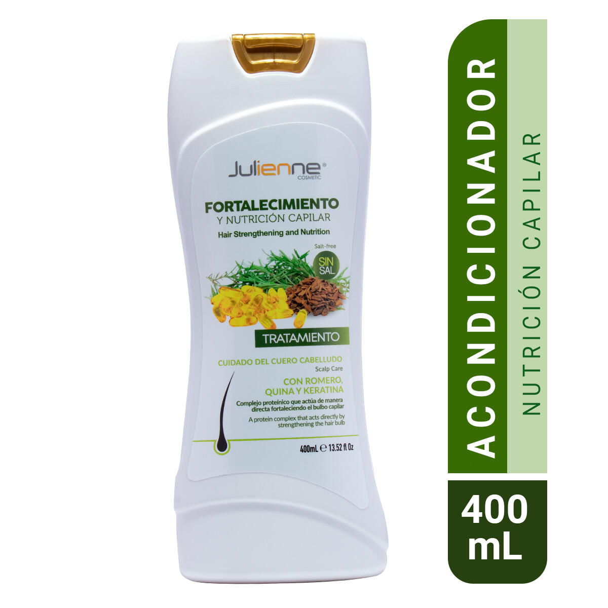 Tratamiento Julienne Fortalecimiento Con Romero Quina Y Keratina X 400 Ml