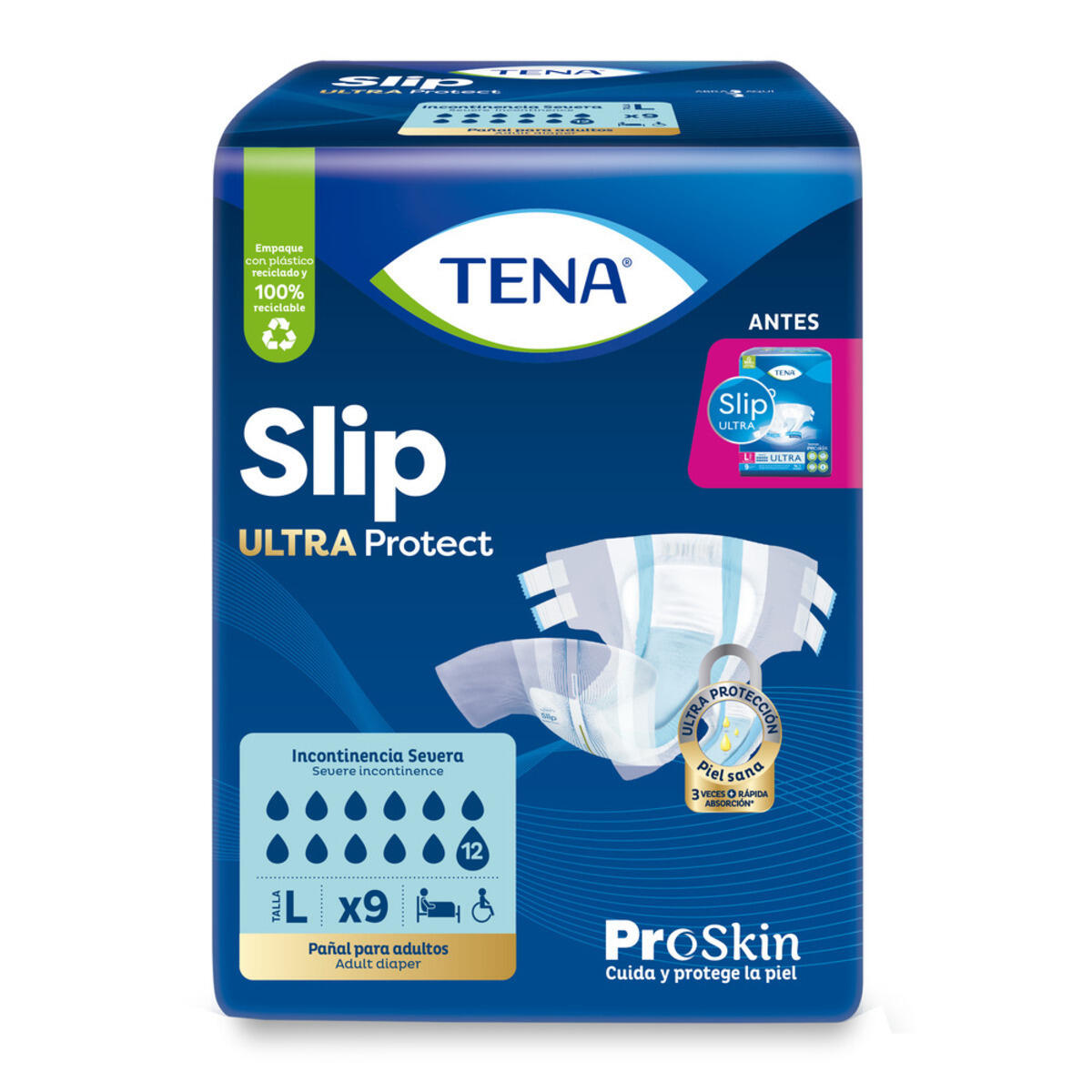 Tena Slip Ultra Talla L X 9 Und