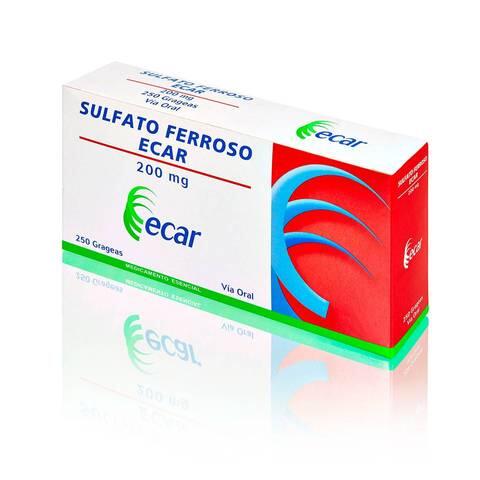 Sulfato Ferroso 200 Mg X 250 Tabl