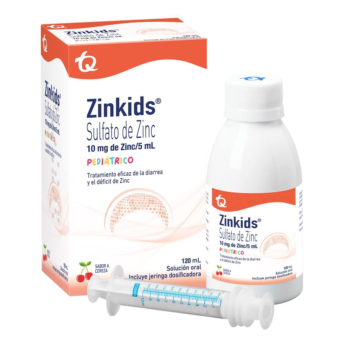 Zinkids Sulfato De Zinc 10 Mg Jarabe X 120 Ml