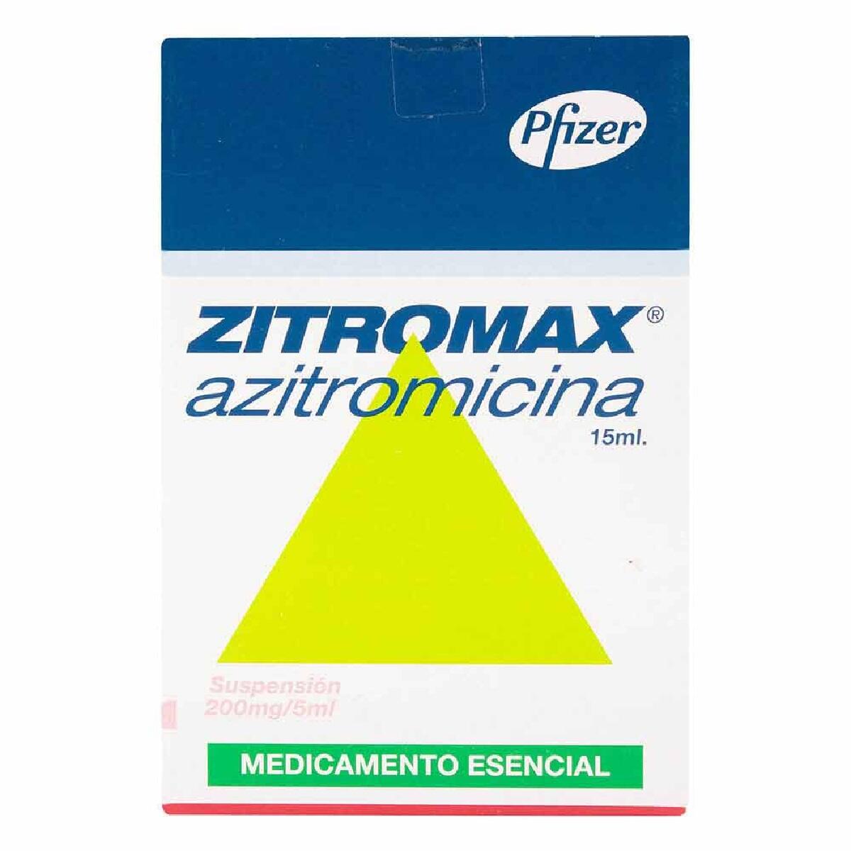 Zitromax Azitromicina 200 Mg/5 Ml Polvo Para Preparar X 15 Ml