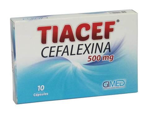 Tiacef Cefalexina 500 Mg X 10 Cap