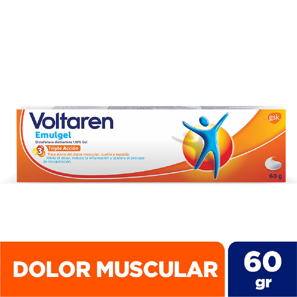 Voltaren Diclofenaco 1% Emulgel X 60 Gr