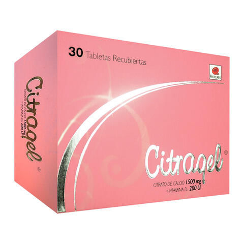 Citragel Calcio/vitamina D3 1500mg/200 Ui X 30 Tabl