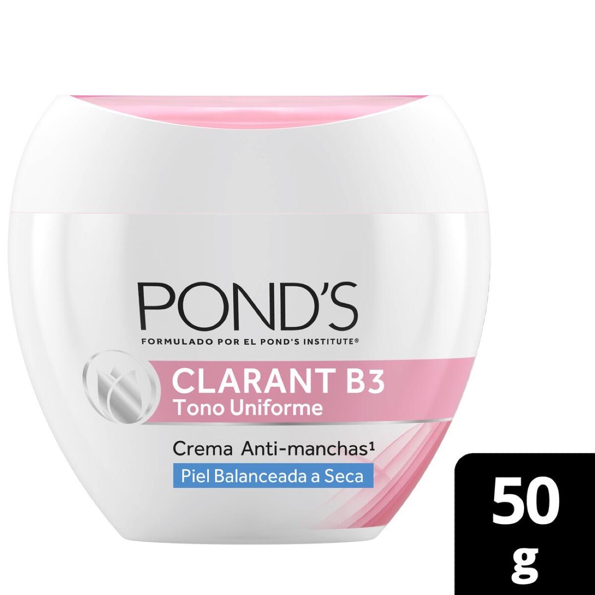 Crema Ponds Clarant B3 Piel Normal A Seca X 50 Gr