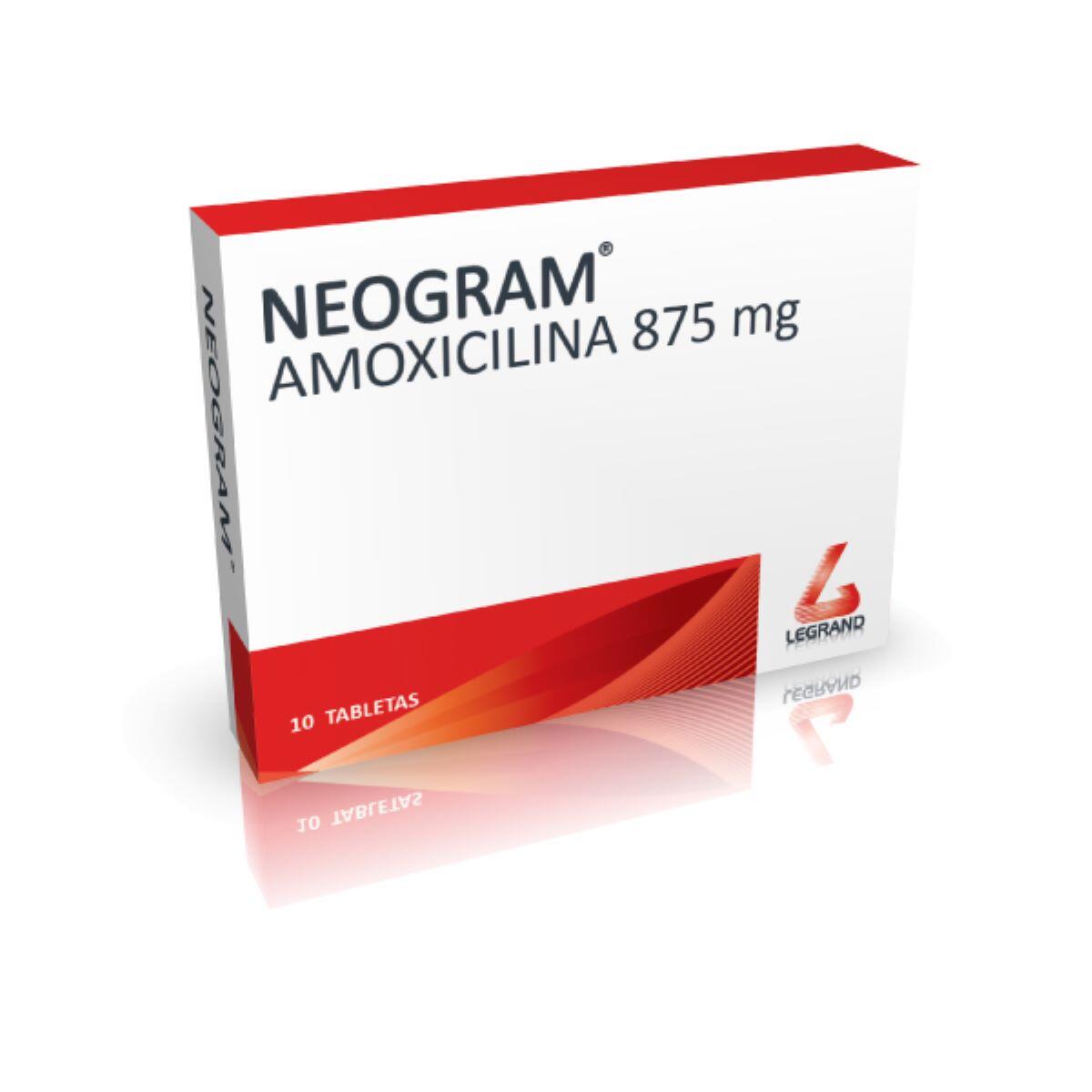 Neogram Amoxicilina 875 Mg X 10 Tabl