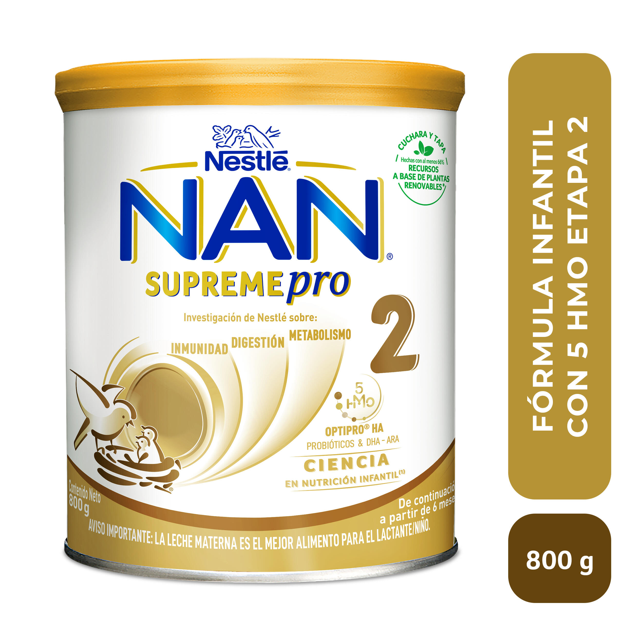 Formula Infantil Nan Supreme Pro 2 X 800 Gr