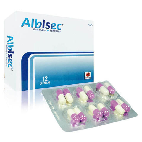 Albisec Itraconazol 33.3 Mg/ Secnidazol 166.66 Mg X 12 Cap