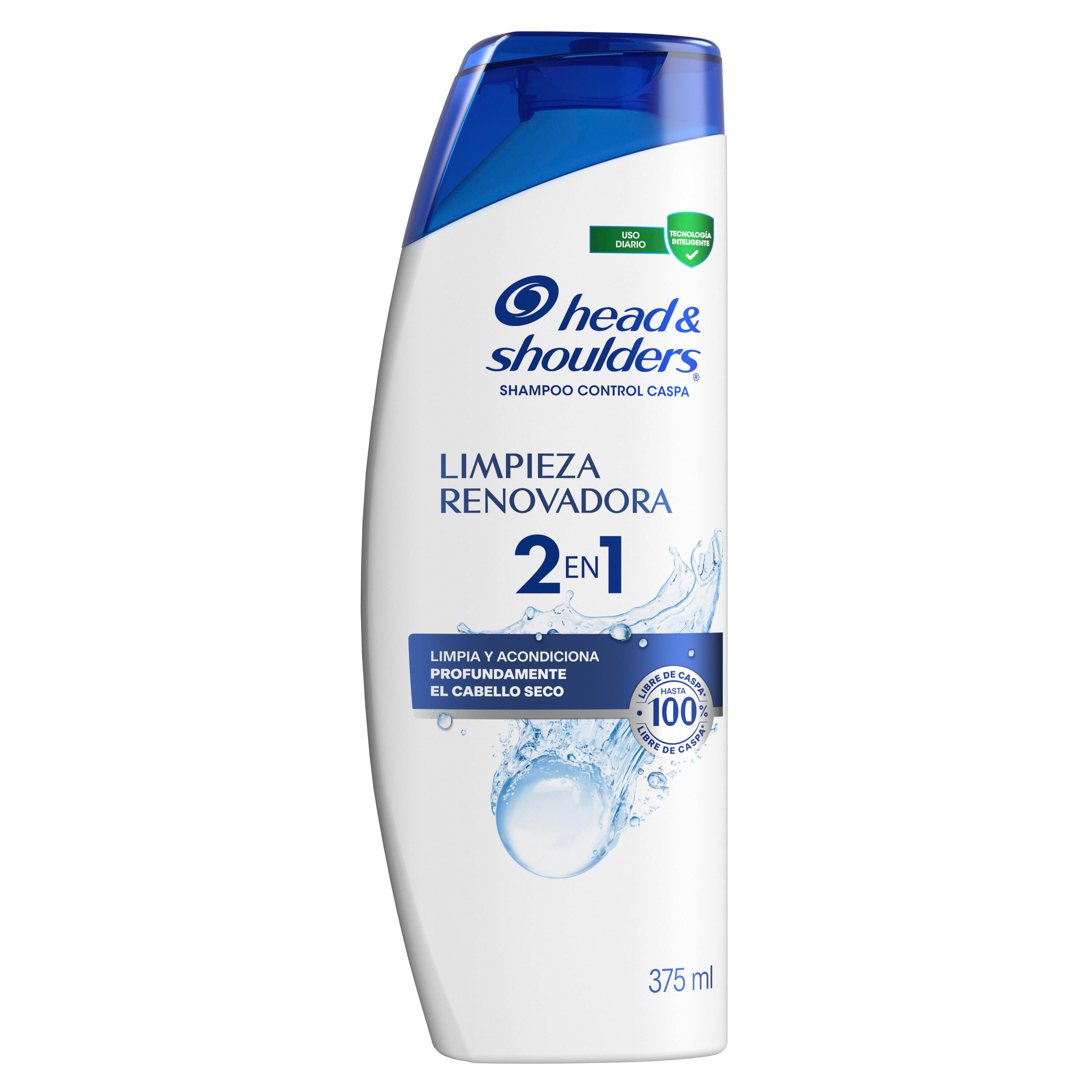 Shampoo Head Y Shoulders 2 En 1 Limpieza Renovadora X 375 Ml