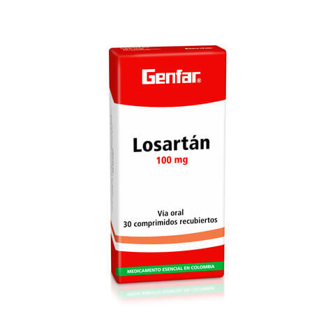 Losartan 100 Mg X 30 Tabl