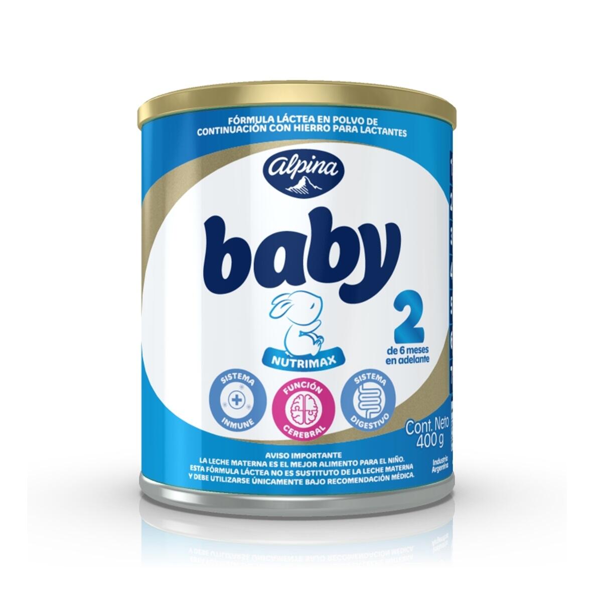 Formula Infantil Alpina Baby Nutrimax 2 X 400 Gr