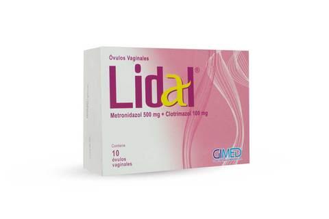 Lidal Metronidazol/clotrimazol 100/500 Mg X 10 Ovulos