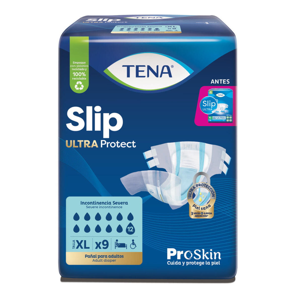 Tena Slip Ultra Talla Xl X 9 Und