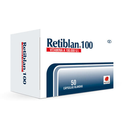 Retiblan 100 Vitamina A 100.000 Ui X 50 Cap
