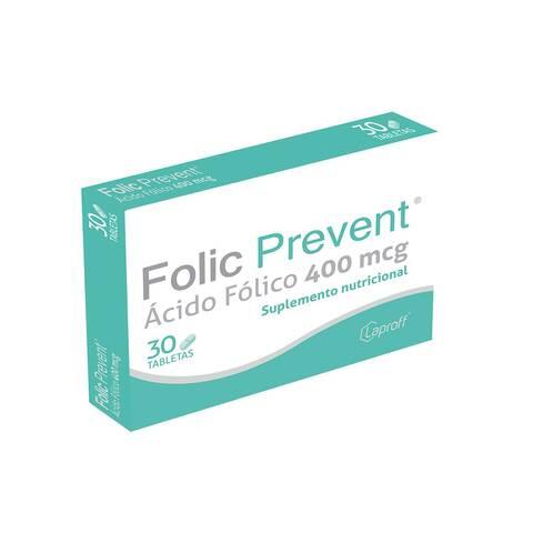 Folic Prevent 400 Mg X 30 Tab