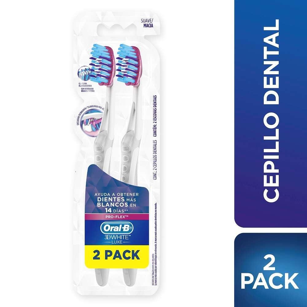 Cepillo Dental Oral B 3d White Pro-flex 2 X 1 Und