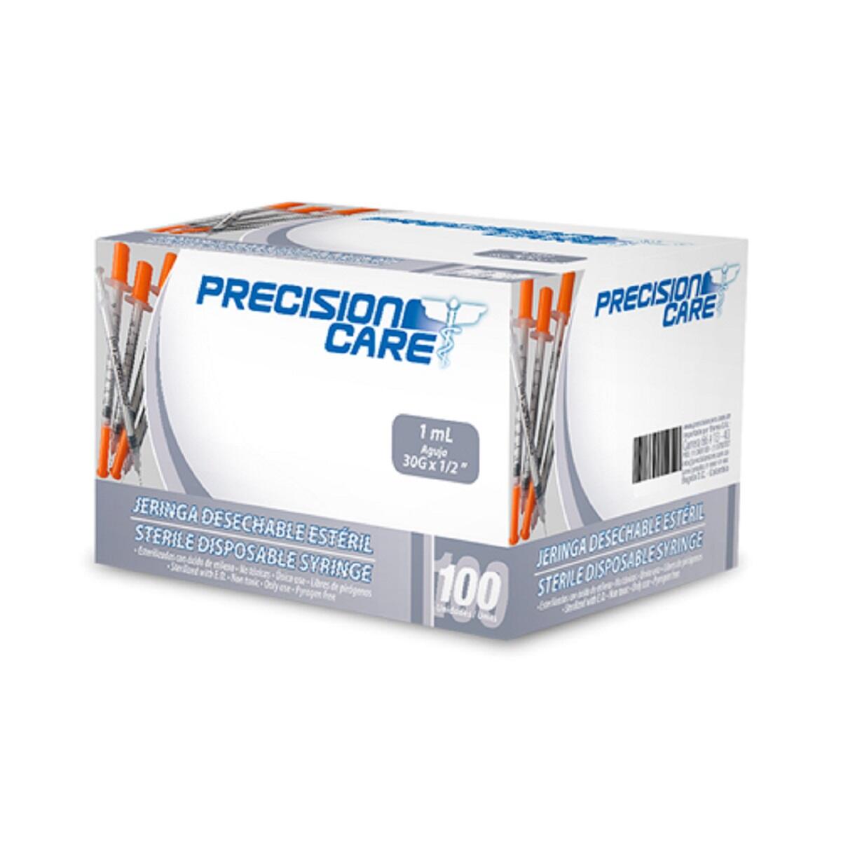 Jeringa Insulina 1 Ml 30 G X 1/2