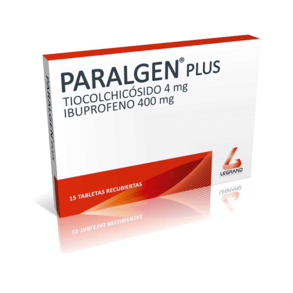 Paralgen Plus Ibuprofeno/tiocolchicosido 400/4 Mg X 15 Tabl