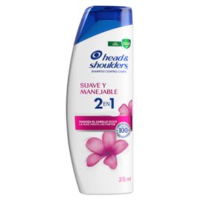 Shampoo Head Y Shoulders 2 En 1 Suave Manejable X 375 Ml