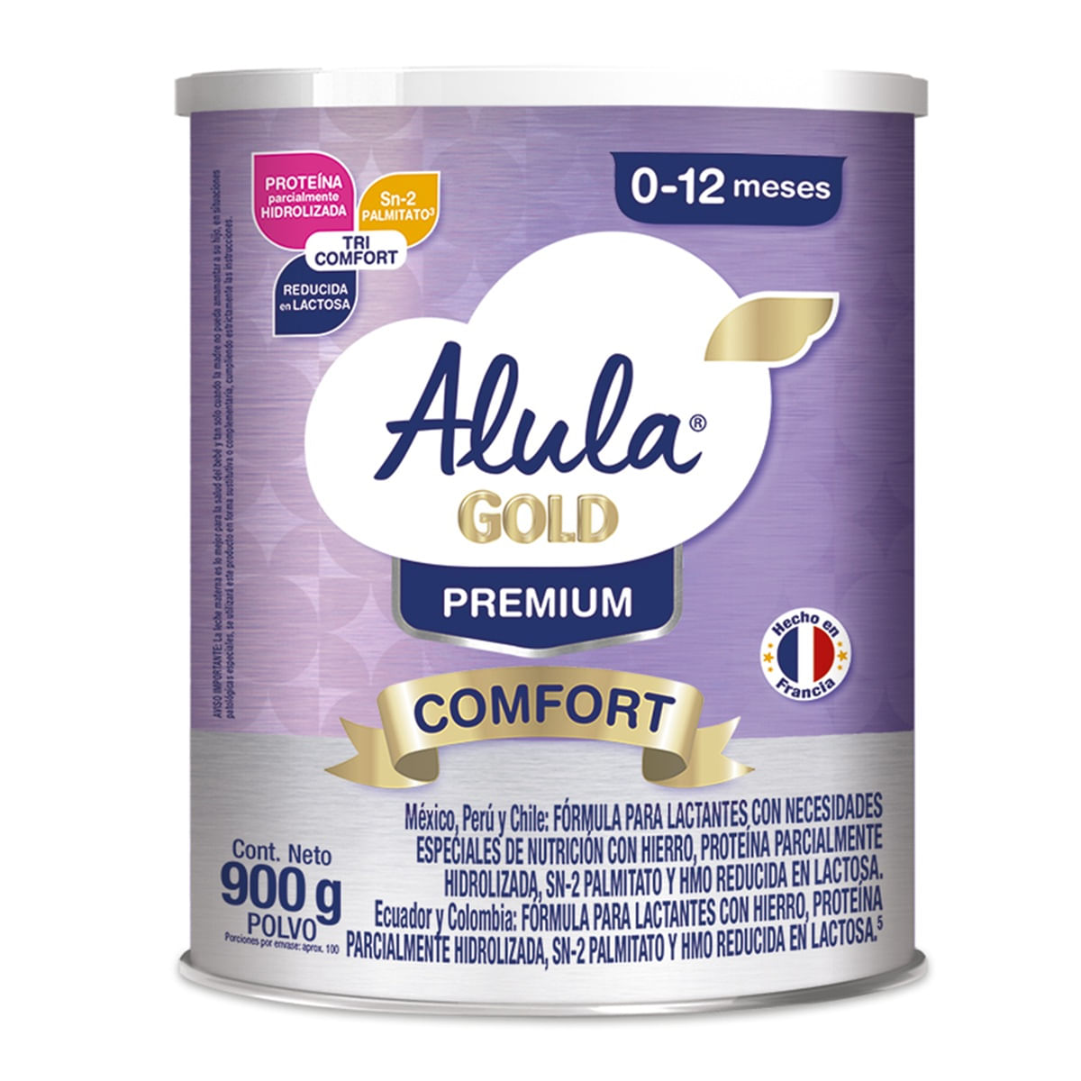 Formula Infantil Alula Gold Premium Comfort X 900 Gr