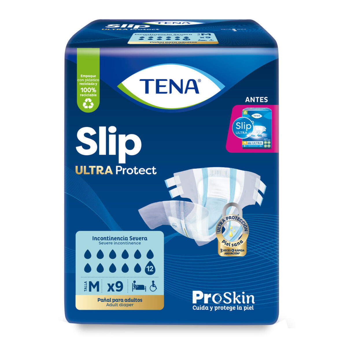 Tena Slip Ultra Talla M X 9 Und