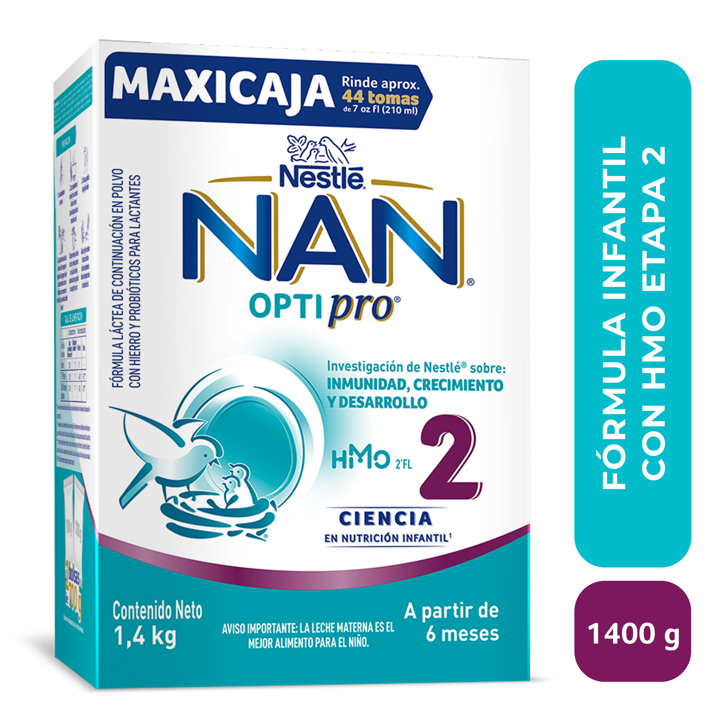 Formula Infantil Nan 2 X 1400 Gr