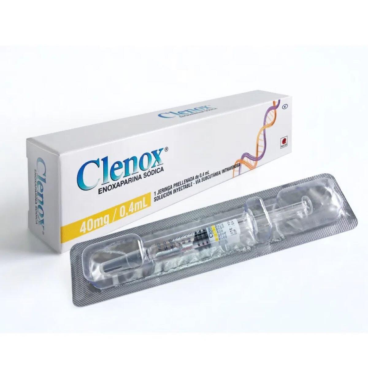 Clenox Enoxaparina 40 Mg X 1 Jeringa Prellenada --