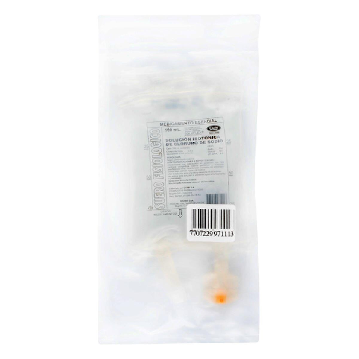 Suero Fisiologico Cloruro De Sodio 0.9% Bolsa X 100 Ml