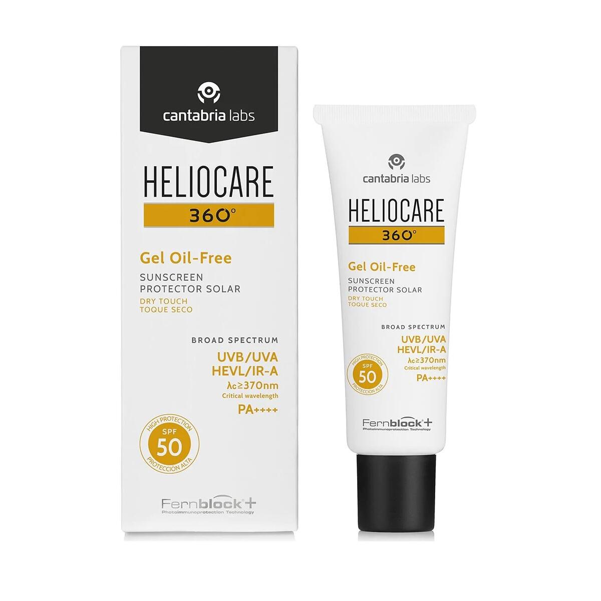Protector Solar Heliocare 360 Gel Oil Free Toque Seco Spf 50 X 50 Ml