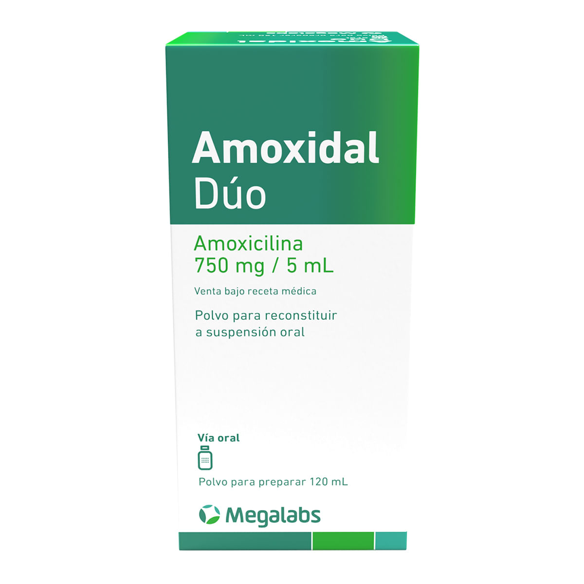 Amoxidal Duo Amoxicilina 750 Mg/5 Ml Polvo Para Preparar X 120 Ml