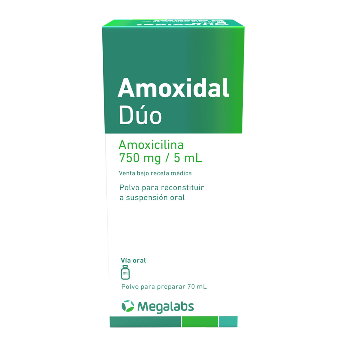 Amoxidal Duo Amoxicilina 750 Mg/5 Ml Polvo Para Preparar X 70 Ml