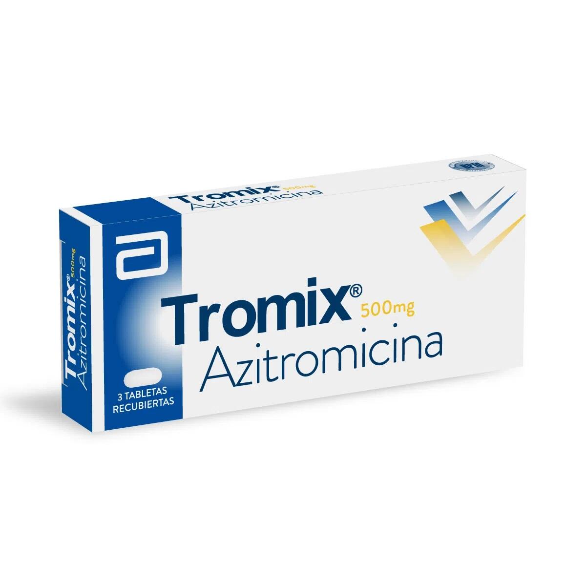Tromix Azitromicina 500 Mg X 3 Tabl