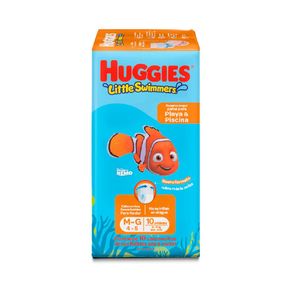 Panal Huggies Bano Little Swimmers Talla M-g/4-5 X 10 Und
