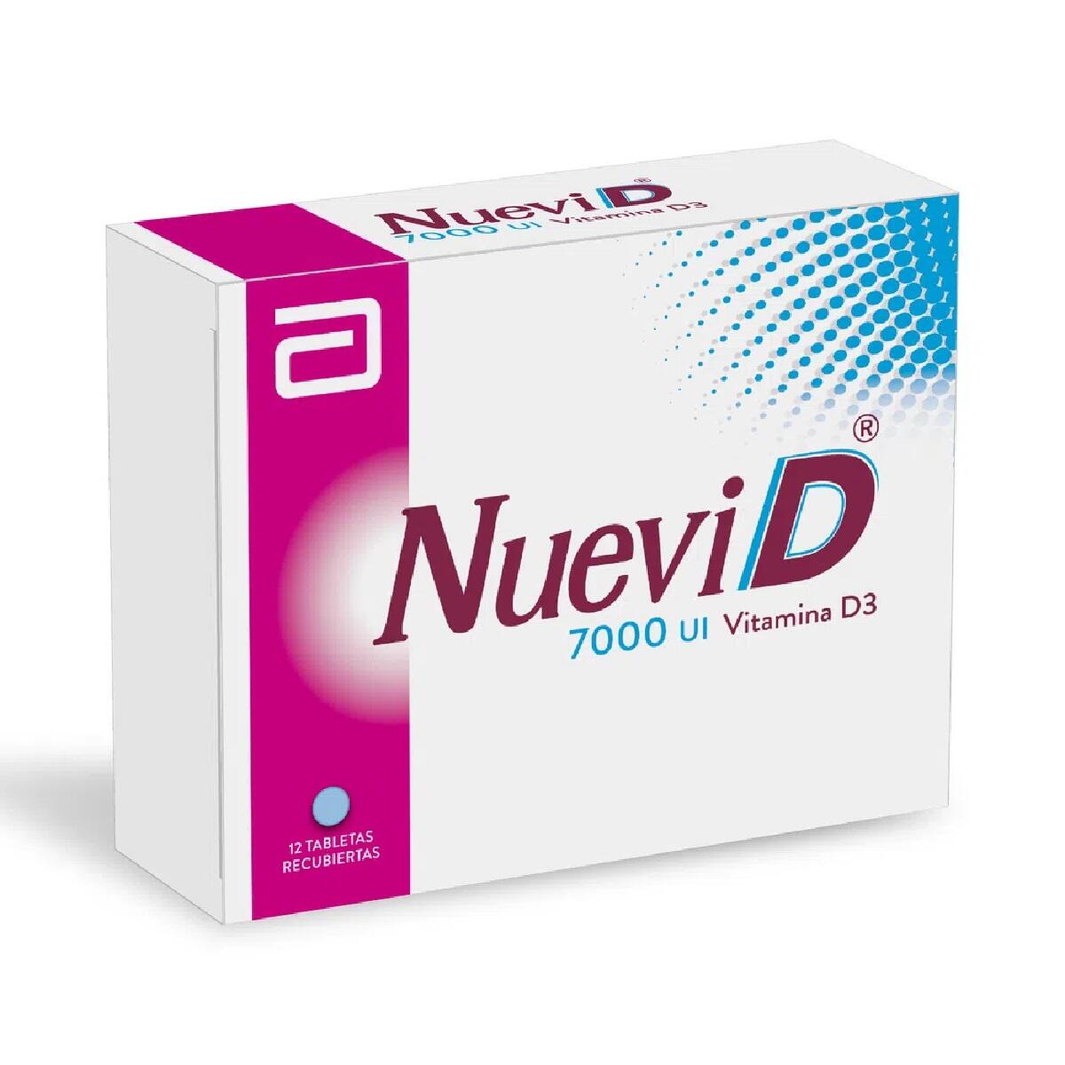 Nuevi D Vitamina D3 7000 Ui X 12 Tabl