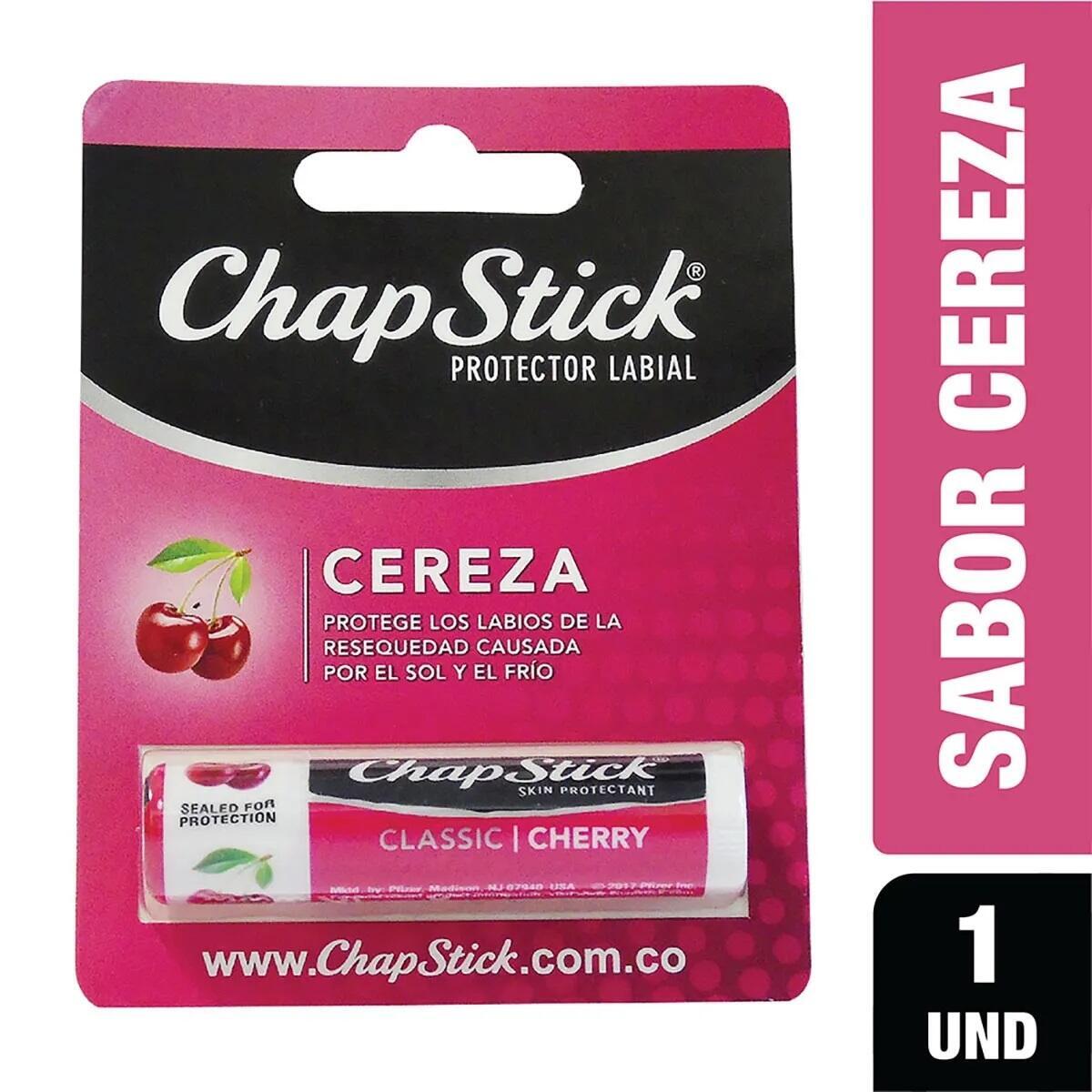 Chap Stick Protector Labial Cereza X 4.2 Gr