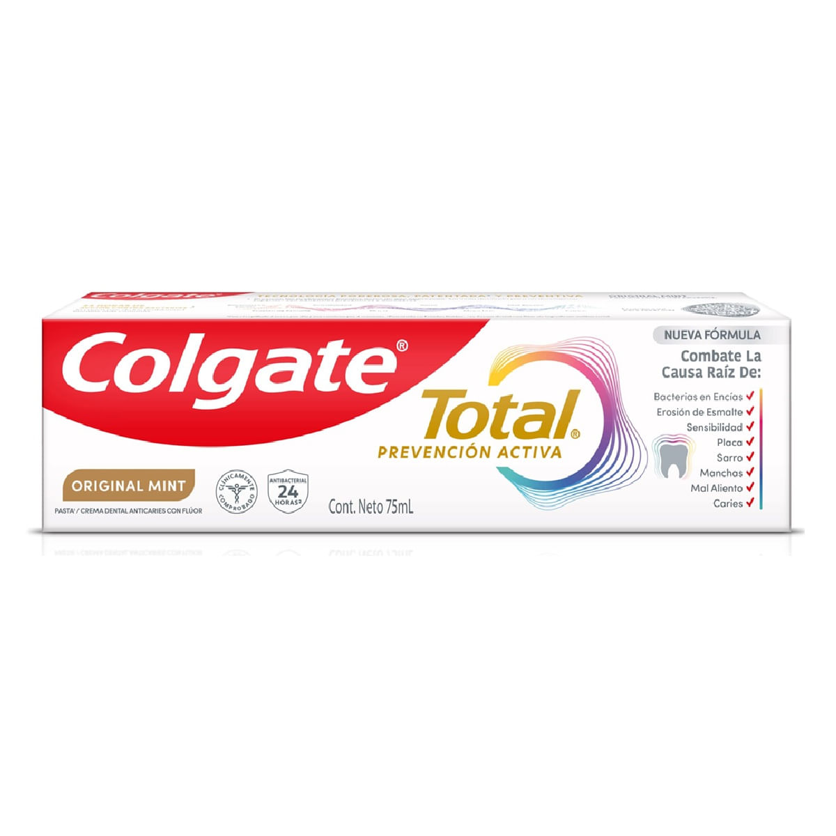Crema Dental Colgate Total Prevencion Activa Original Mint X 75 Ml