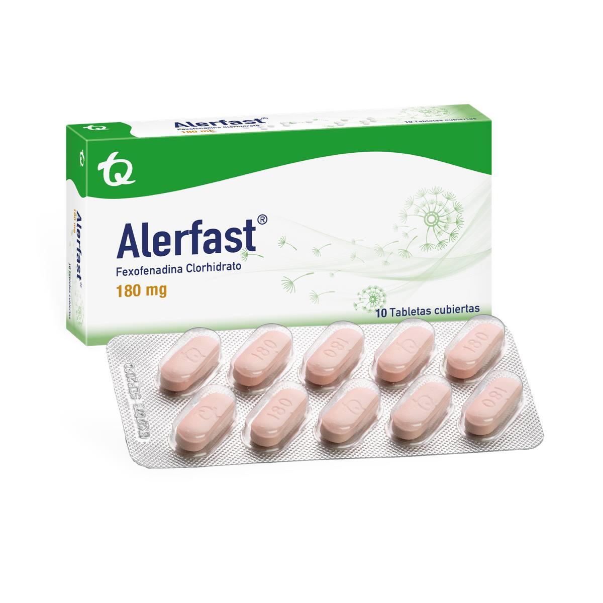 Alerfast Fexofenadina 180 Mg X 10 Tabl