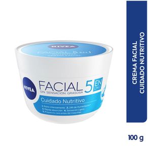 Crema Facial Nivea Cuidado Nutritivo X 100 Ml