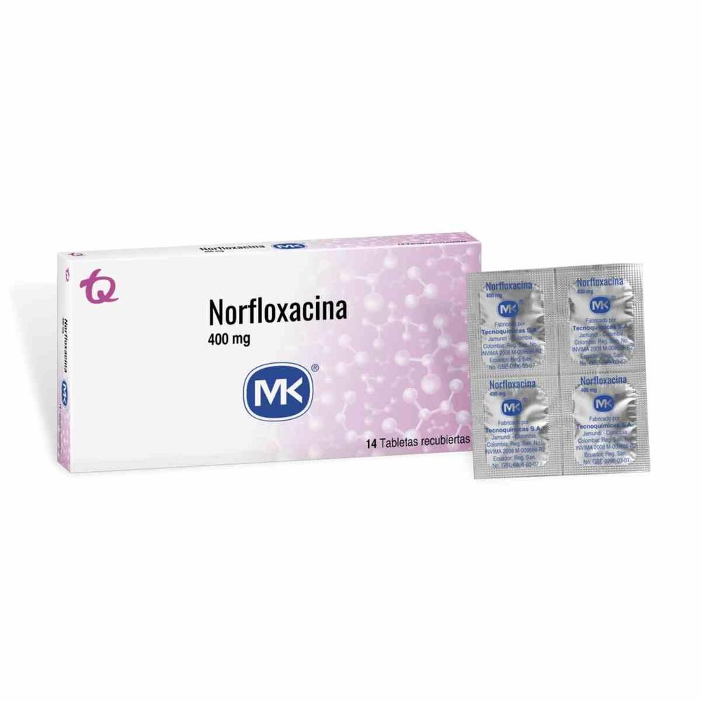 Norfloxacina 400 Mg Caja X 14 Tabl Unidrogas